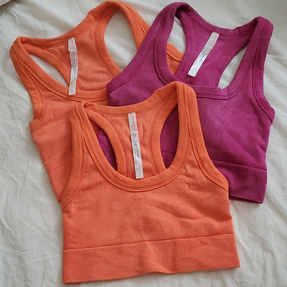NEW FP Movement by Free People Orange and Purple Tank Tops - Picture 1 of 5